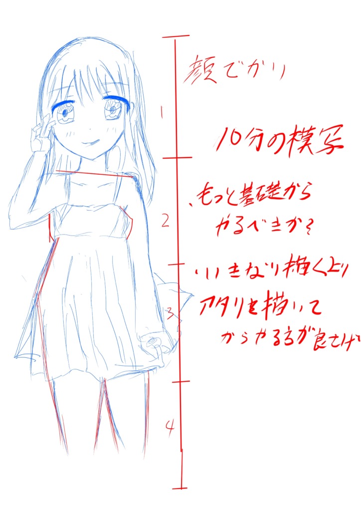 絵の練習で模写すらまともに出来ない件について イラスト初心者 イラストノオト